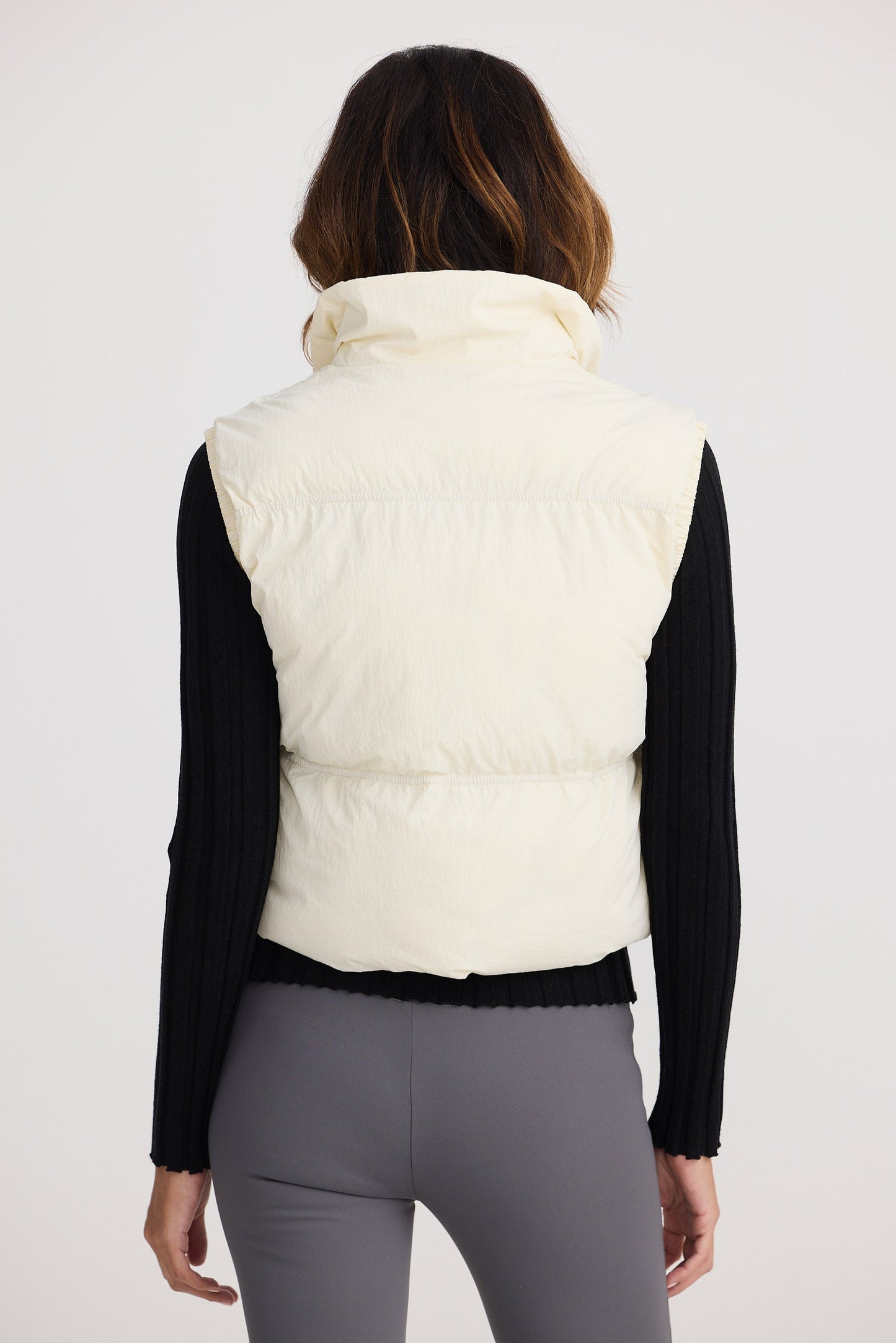 Landing Puffer Vest - Ecru