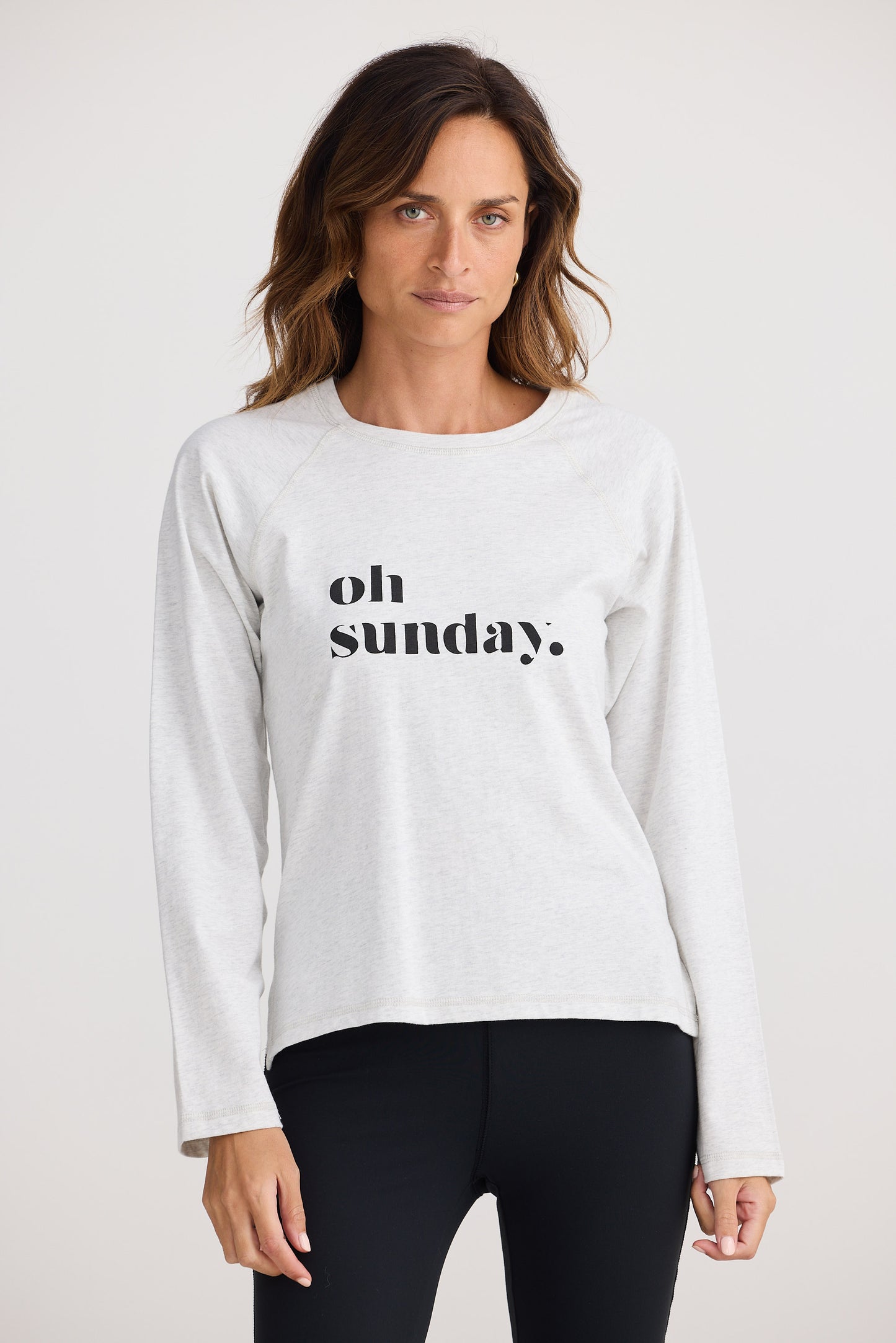 Oh Sunday Top - Grey Marle