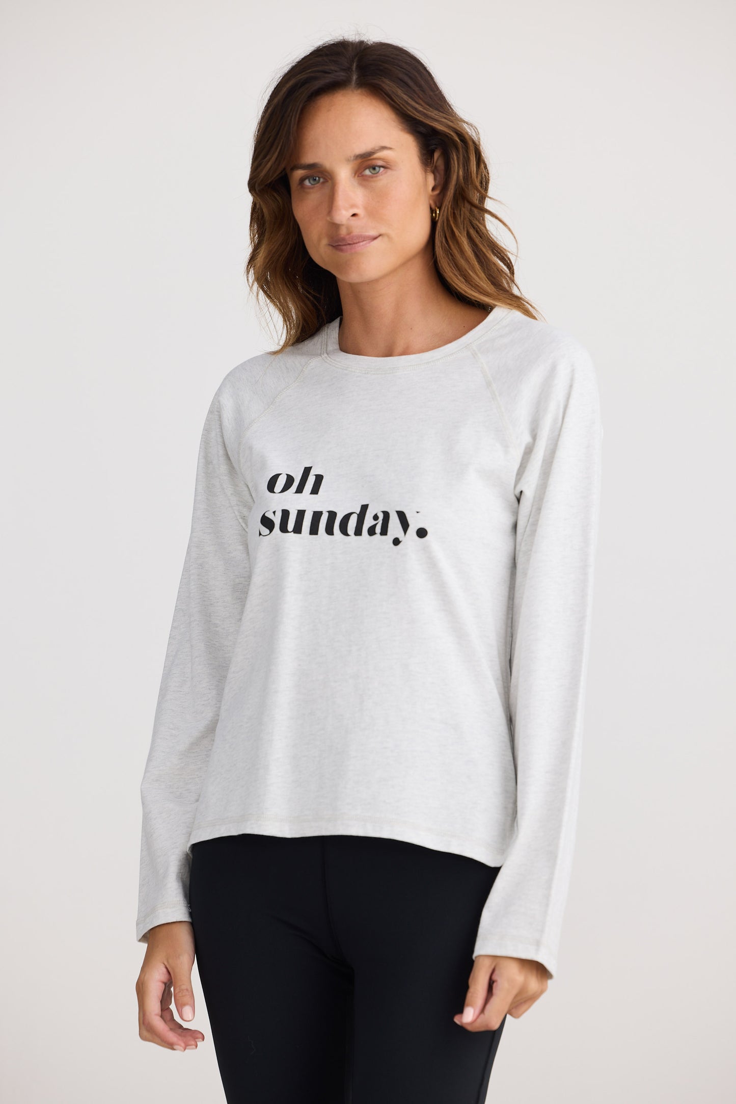 Oh Sunday Top - Grey Marle